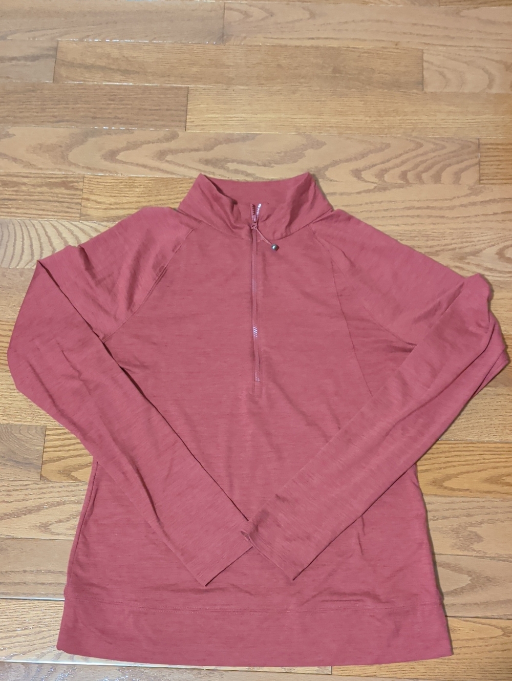 Hyba Women's Long-Sleeve Half-Zip Pullover - Terracotta